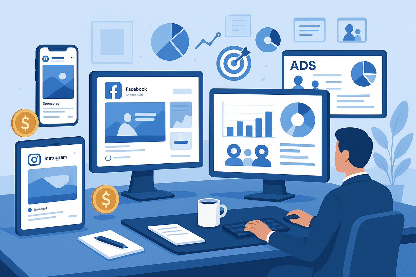 generate an image for a Meta Ads management image